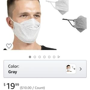 Unisex Gray Face Masks